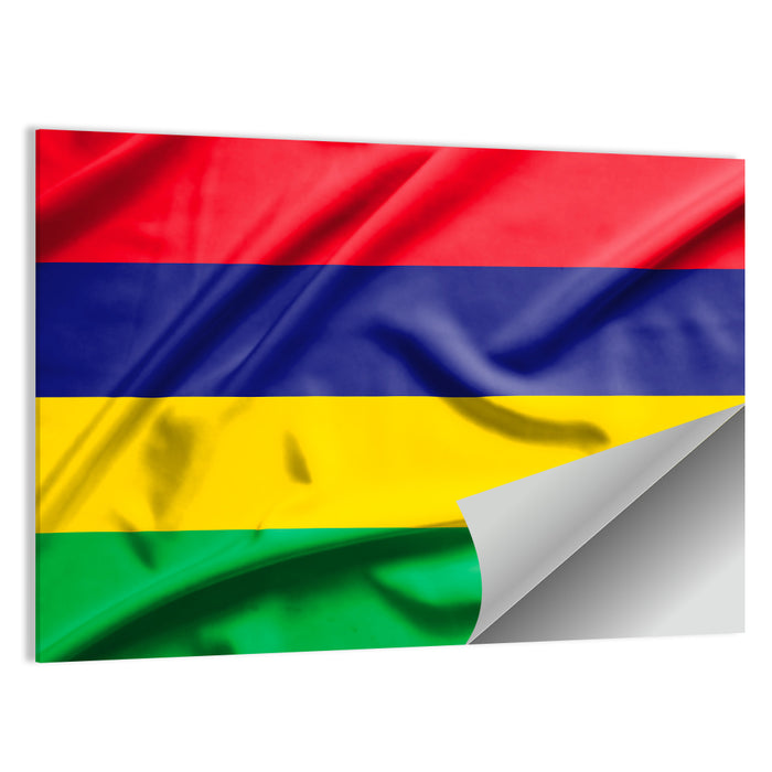 Mauritius National Flag Wall Art as a poster print