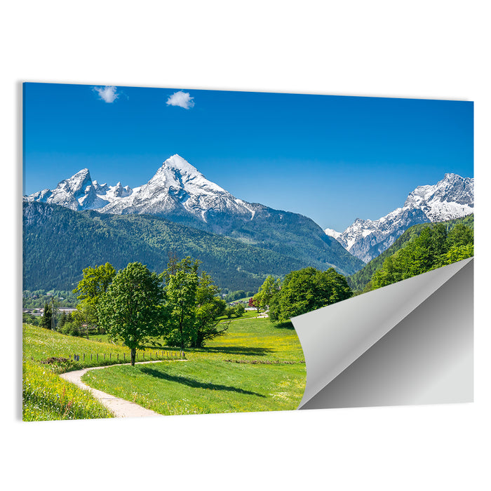 Watzmann Mountain Pastures, Berchtesgaden Wall Art as a poster print