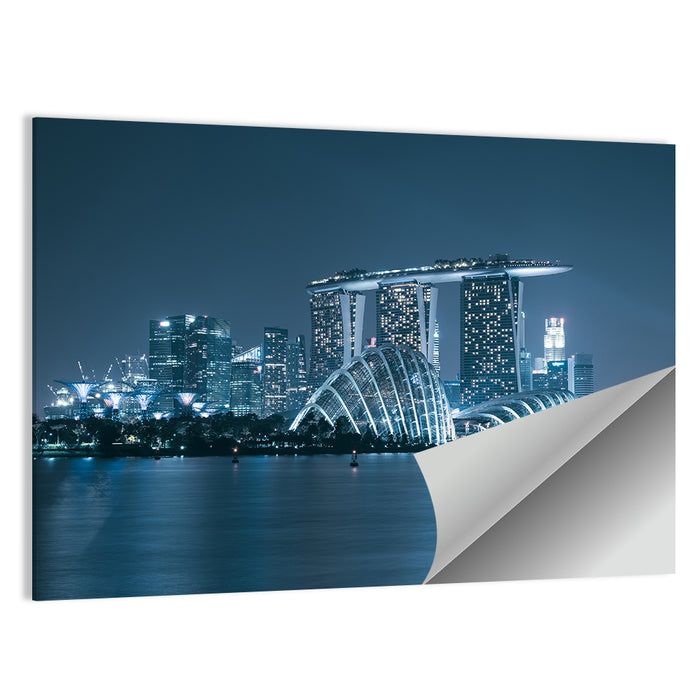Singapore Marina Bay Skyline Wall Art as a poster print