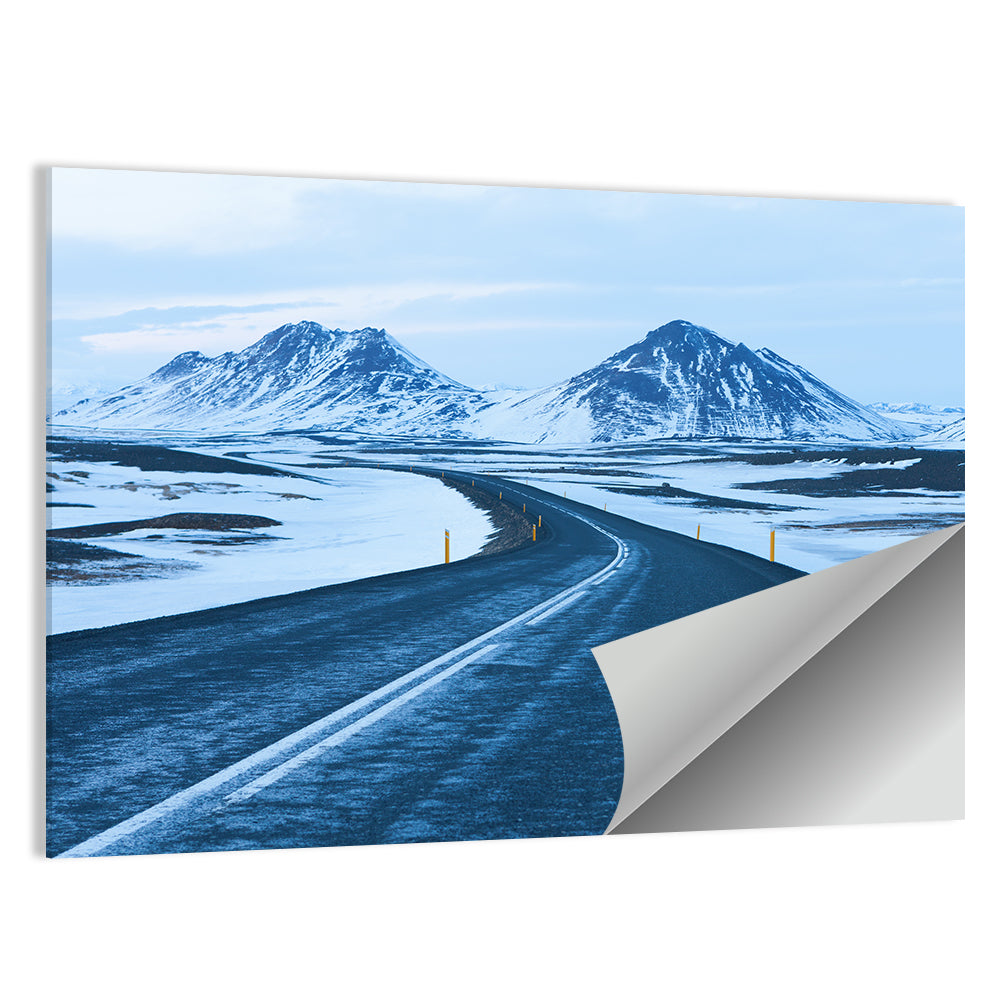 Iceland Ring Road to Snowy Peaks Wall Art