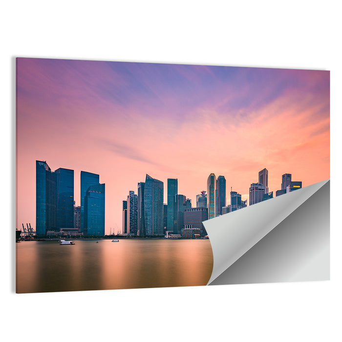 Marina Bay Singapore Skyline Wall Art as a poster print