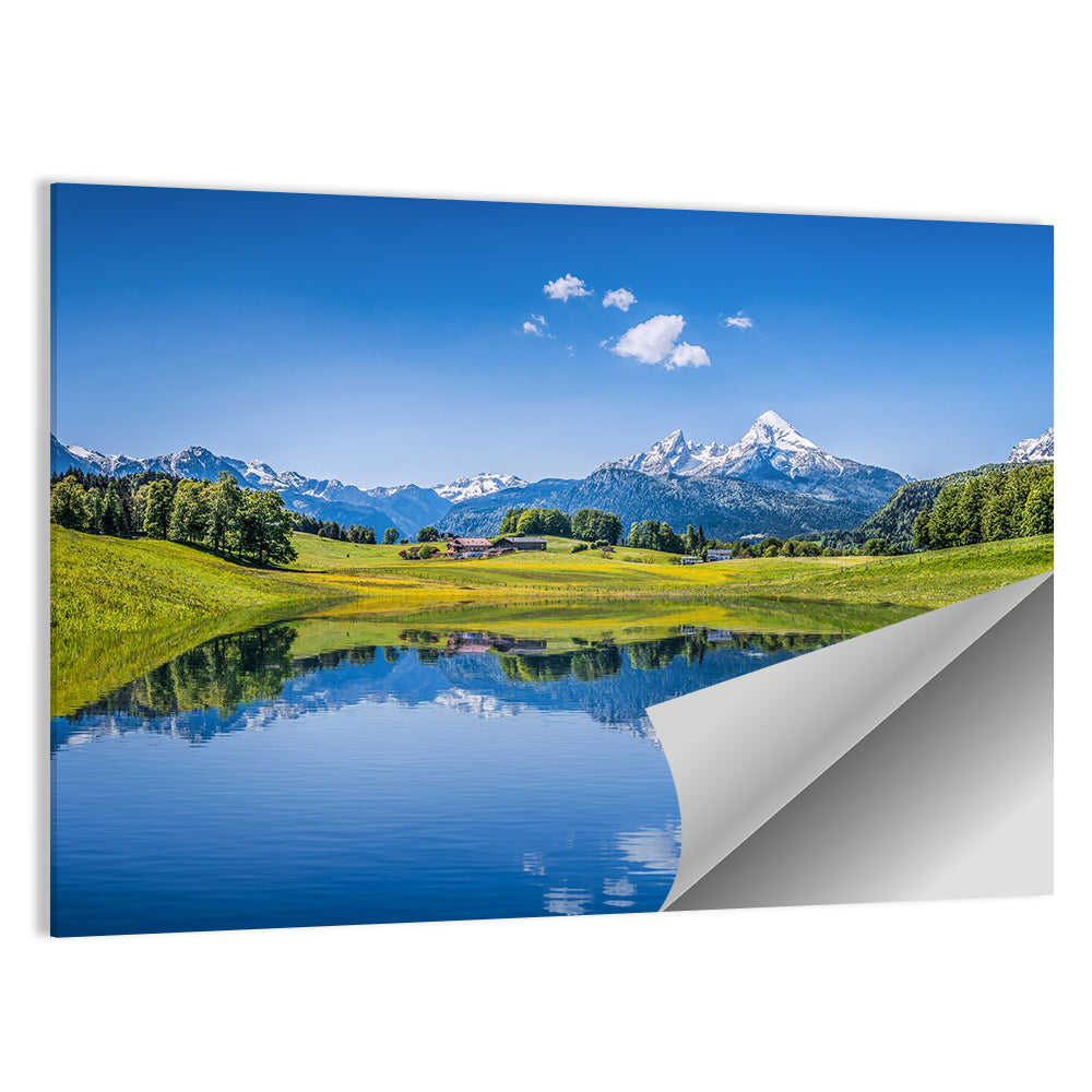 Summer Mountain Lake Austria Wall Art