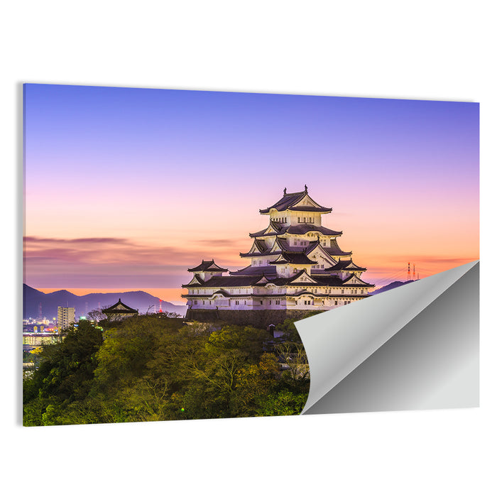 Himeji Castle at Dusk Wall Art as a poster print