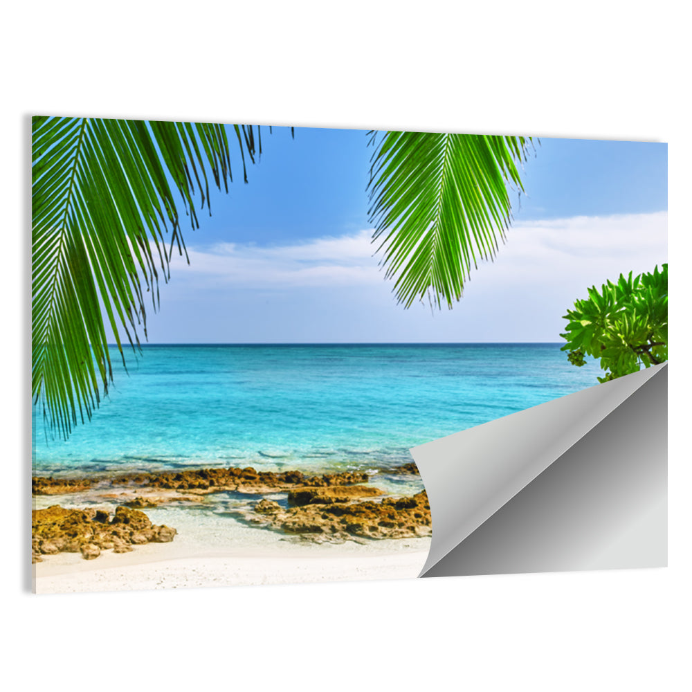 Tropical Island in Maldives Wall Art
