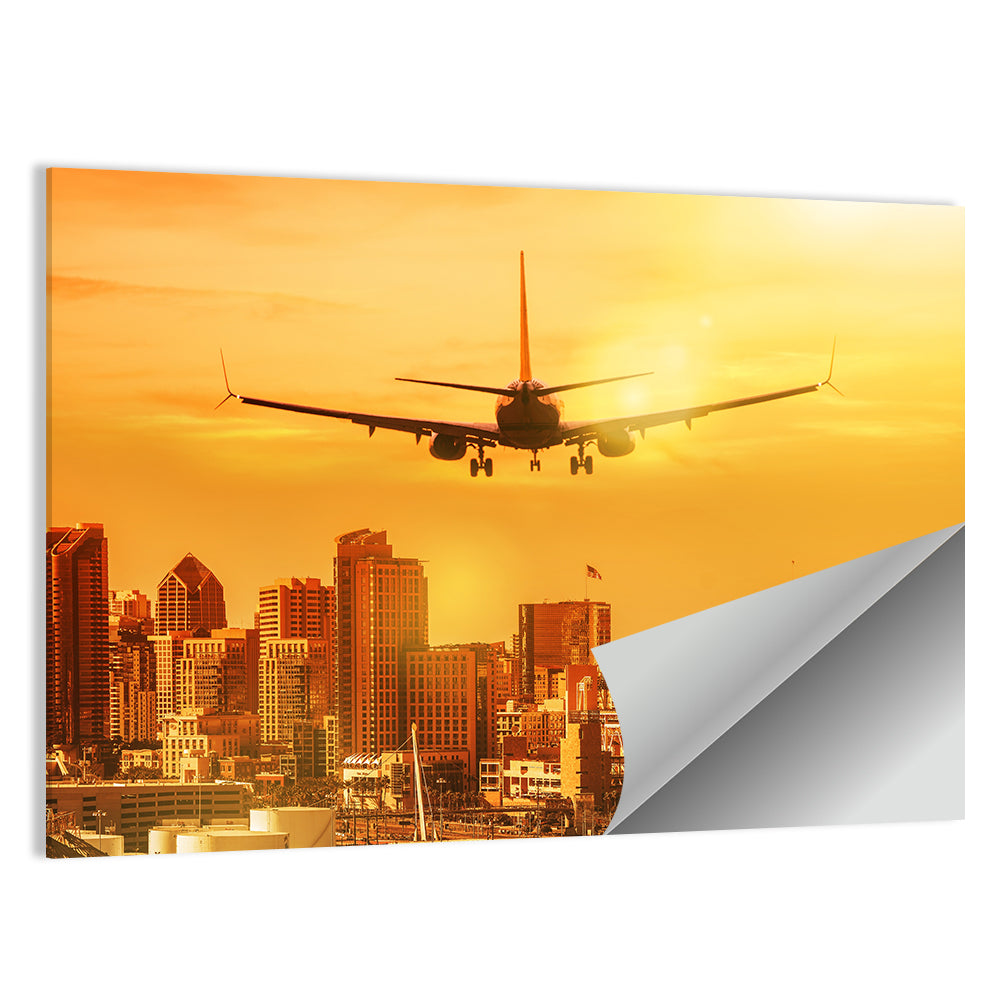 San Diego Sunset Skyline Wall Art