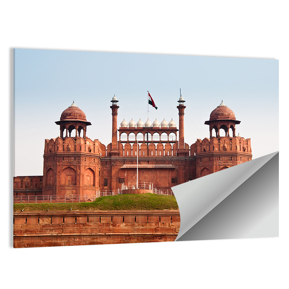 Red Fort Facade in Old Delhi Wall Art