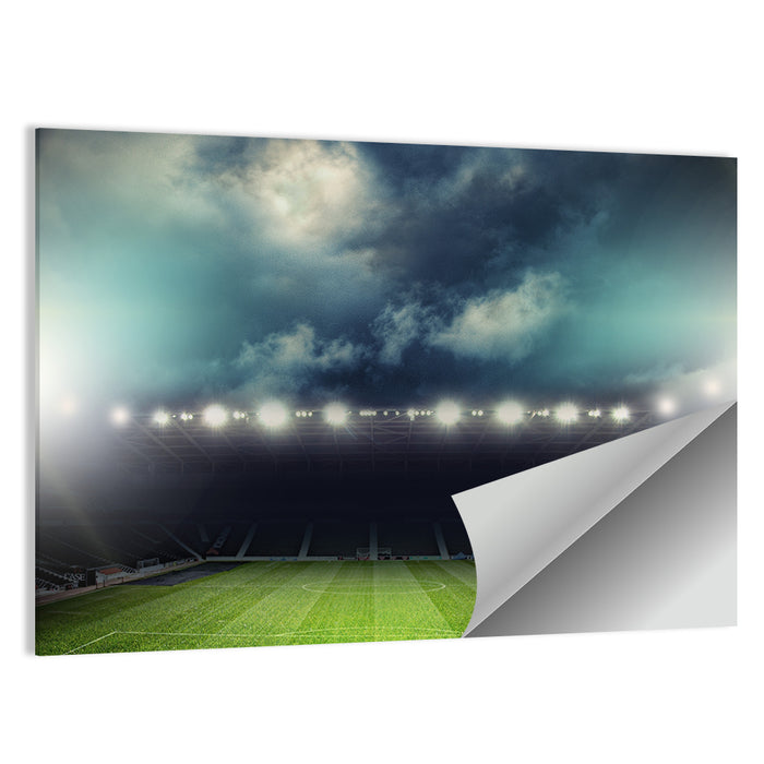 Stadium Under Floodlights Wall Art as a poster print