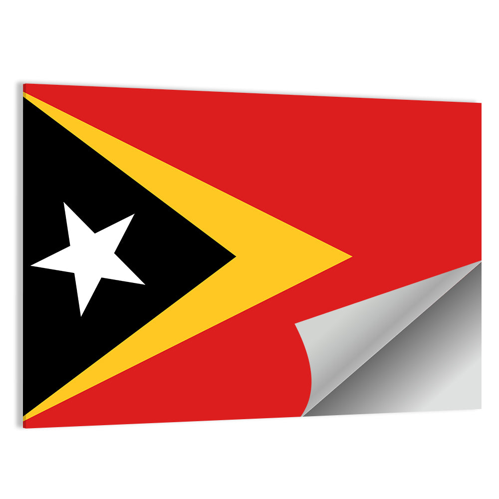 Timor-leste National Flag Wall Art