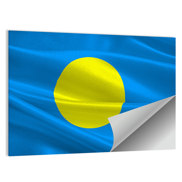 Flag of Palau Wall Art as a poster print