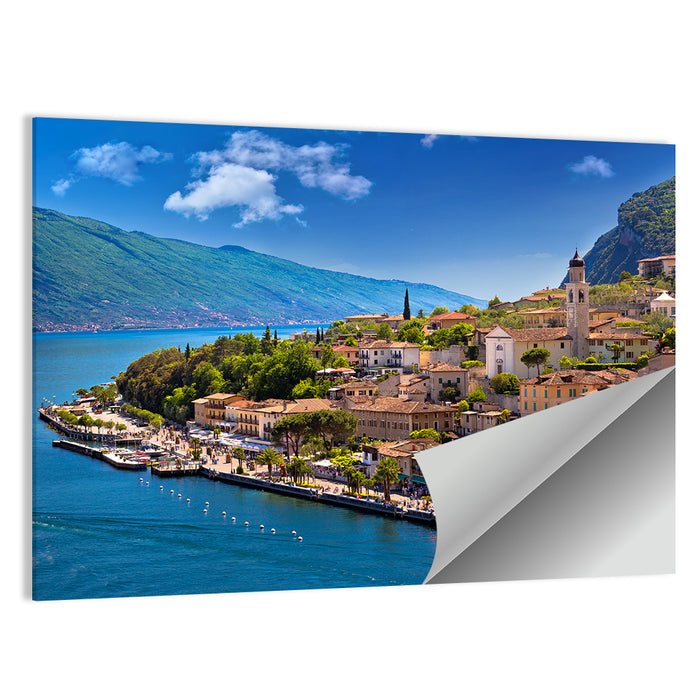 Limone Sul Garda Waterfront View Wall Art as a poster print
