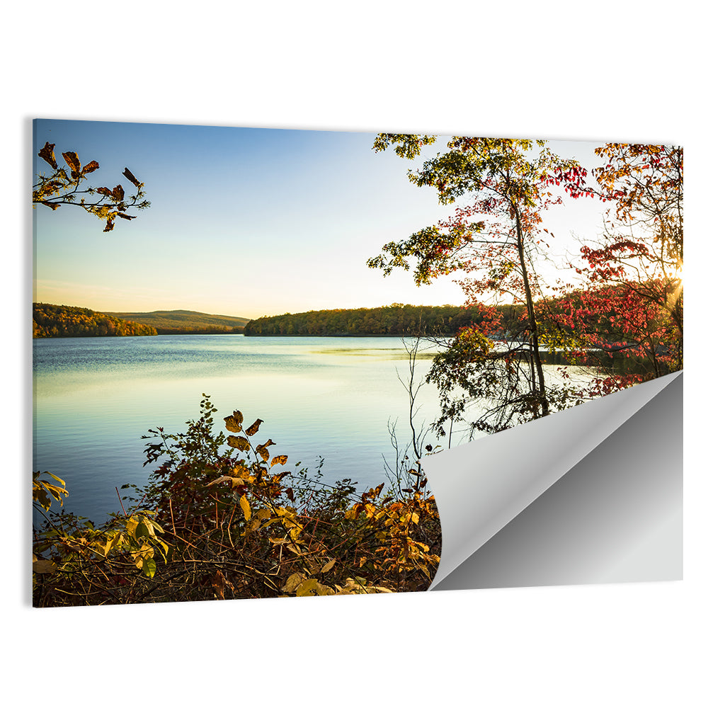 Lake Scranton Autumn Sunset Wall Art