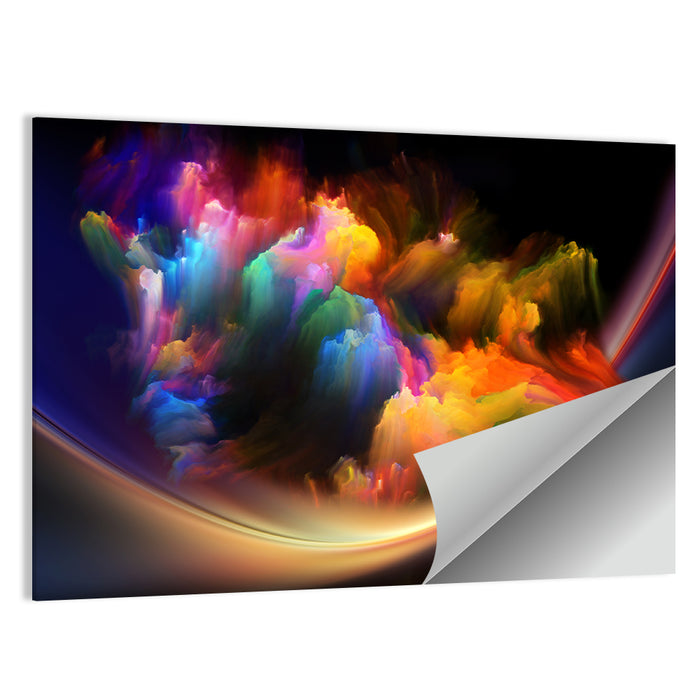 Fractal Music Nebula Wall Art as a poster print