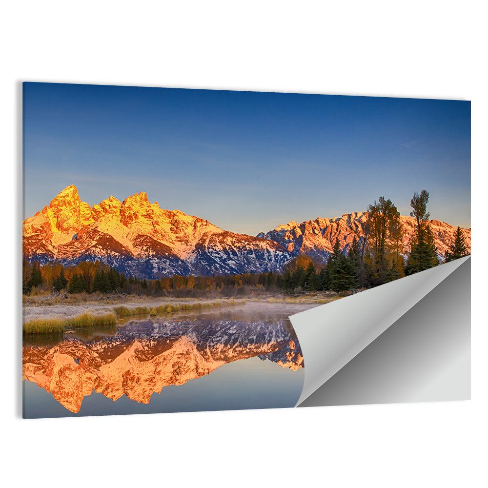 Grand Teton Sunrise Reflection Wall Art
