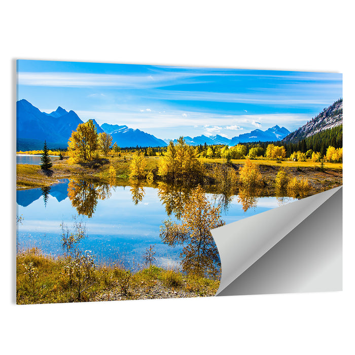 Abraham Lake Reflection, Canadian Rockies Wall Art as a poster print