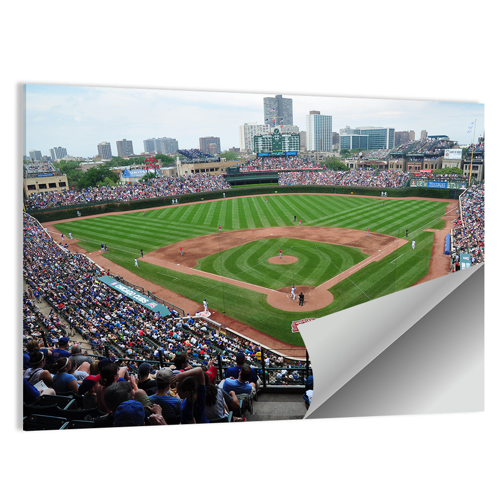 Wrigley Field Crowd Panorama Wall Art