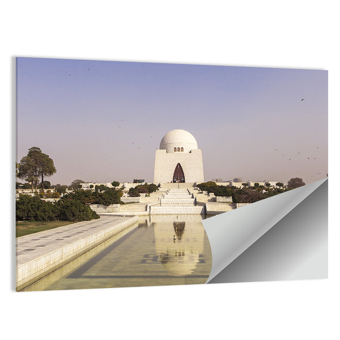 Mazar-e-quaid Mausoleum Reflecting Pool Wall Art as a poster print