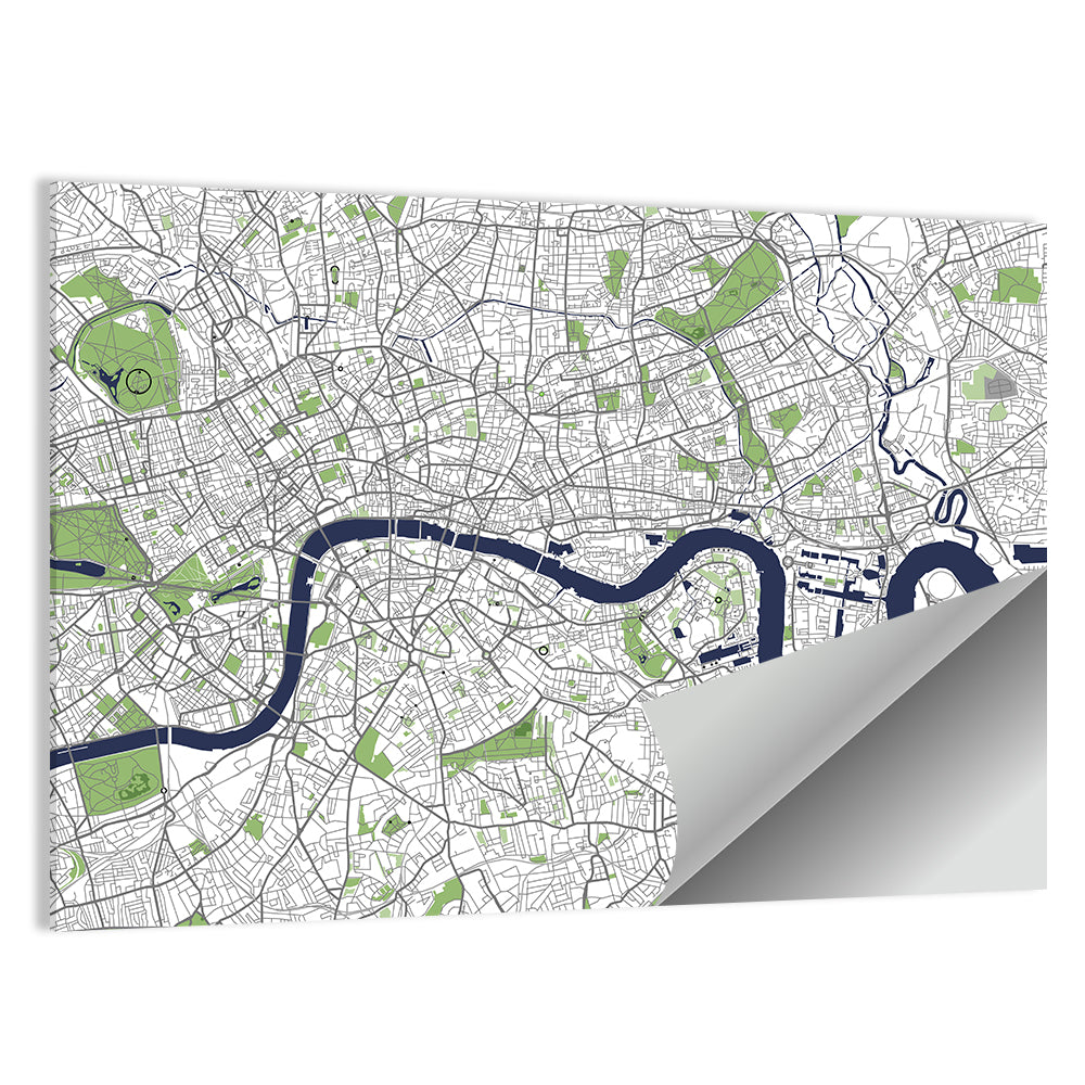 London City Map Wall Art