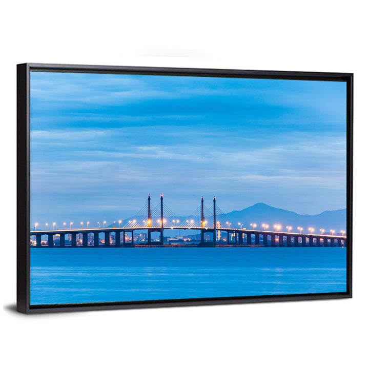 Penang Bridge at Dusk Wall Art
