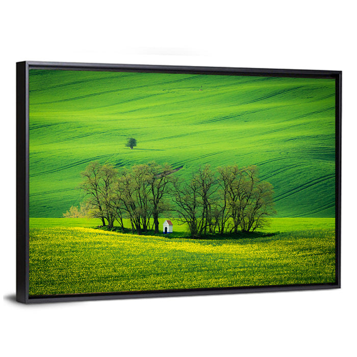 Chapel of Saint Barbara, Moravia Wall Art as a framed canvas