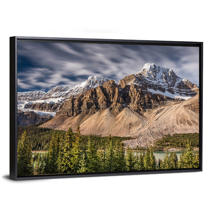 Mont Crowfoot, Alberta Wall Art as a framed canvas