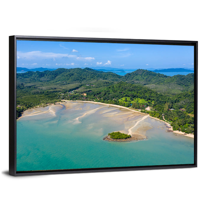 Koh Yao Noi Tropical Island Wall Art as a framed canvas