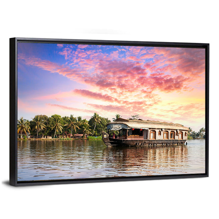 Houseboat at Sunset Wall Art
