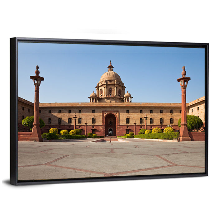 Rashtrapati Bhavan, New Delhi Wall Art as a framed canvas
