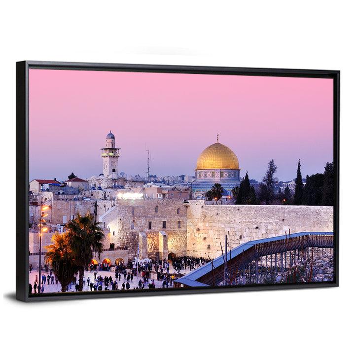 Dome of the Rock and Western , Jerusalem Wall Art
