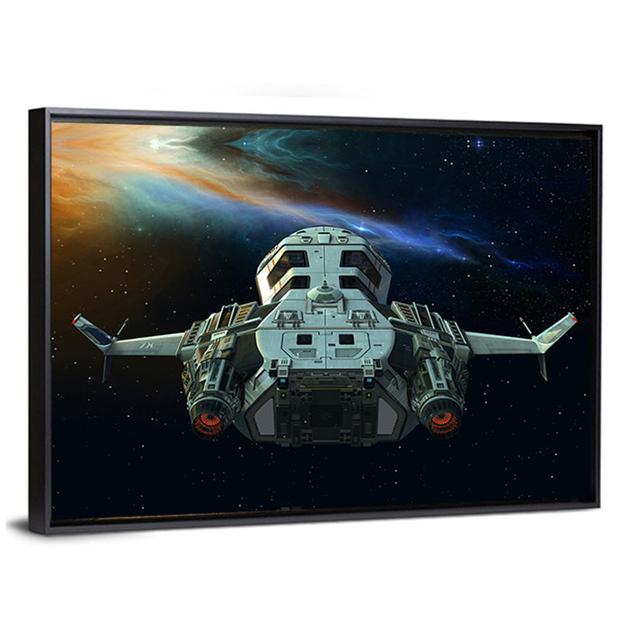 Starship Closeup Wall Art as a framed canvas