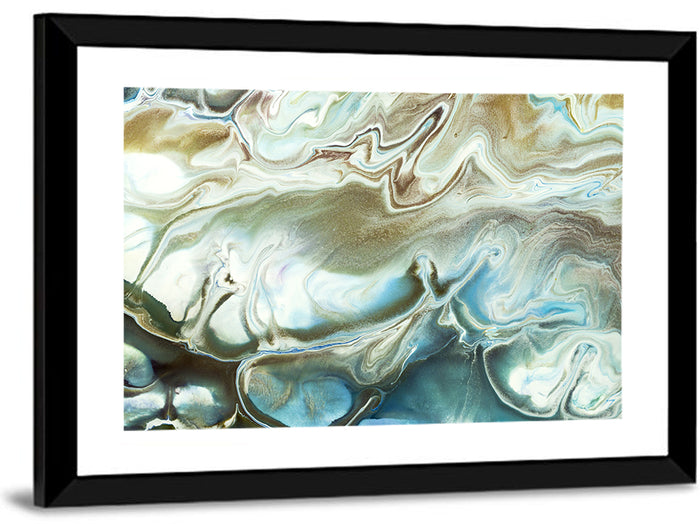 Liquid Marble Texture Wall Art as a framed print
