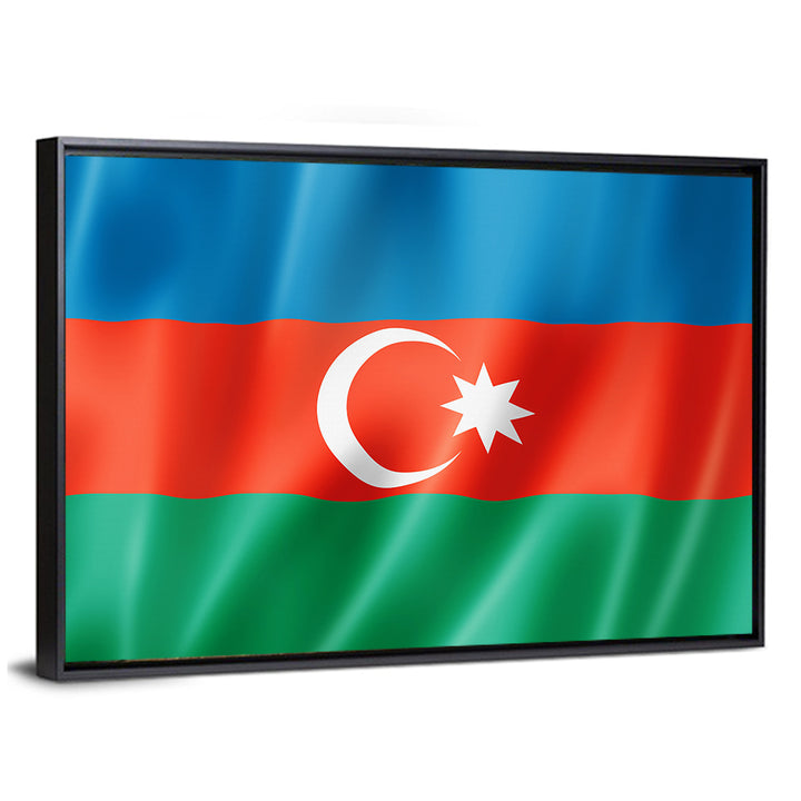 Azerbaijan Flag Wall Art