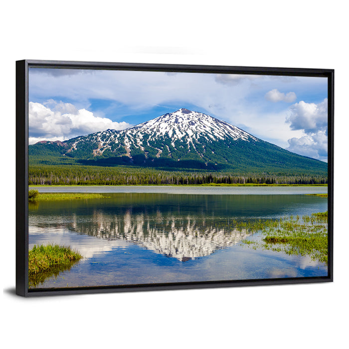Mount Bachelor, Oregon Wall Art as a framed canvas