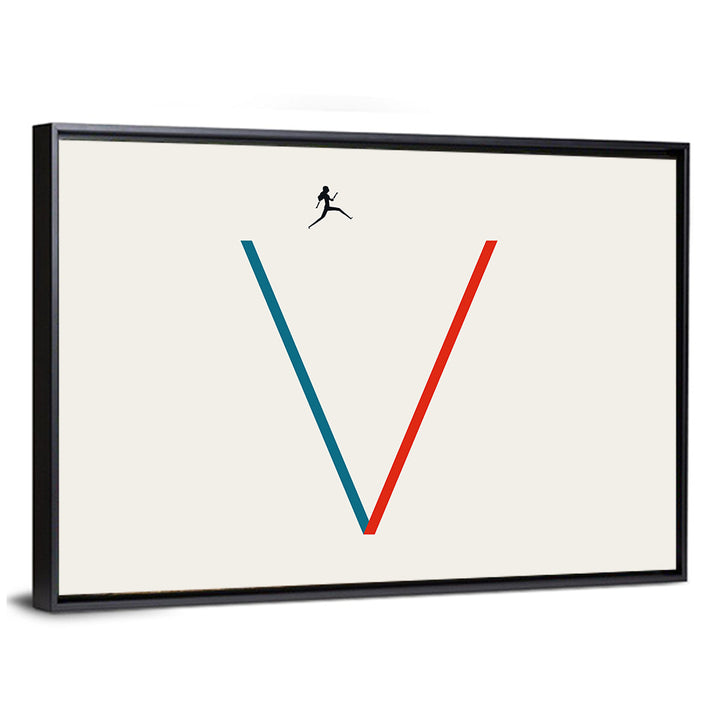 Victory V Runner Silhouette Wall Art