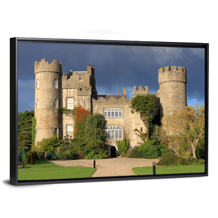 Historic Malahide Castle Wall Art as a framed canvas
