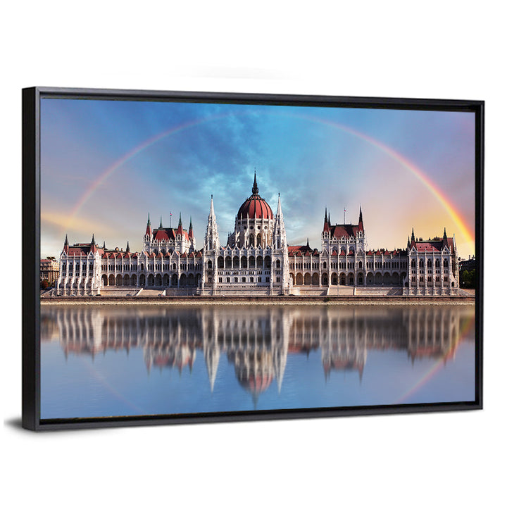 Budapest Parliament Reflection Wall Art