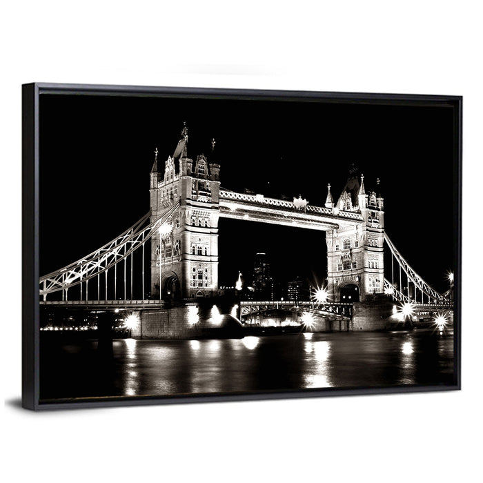 London Tower Bridge Wall Art as a framed canvas