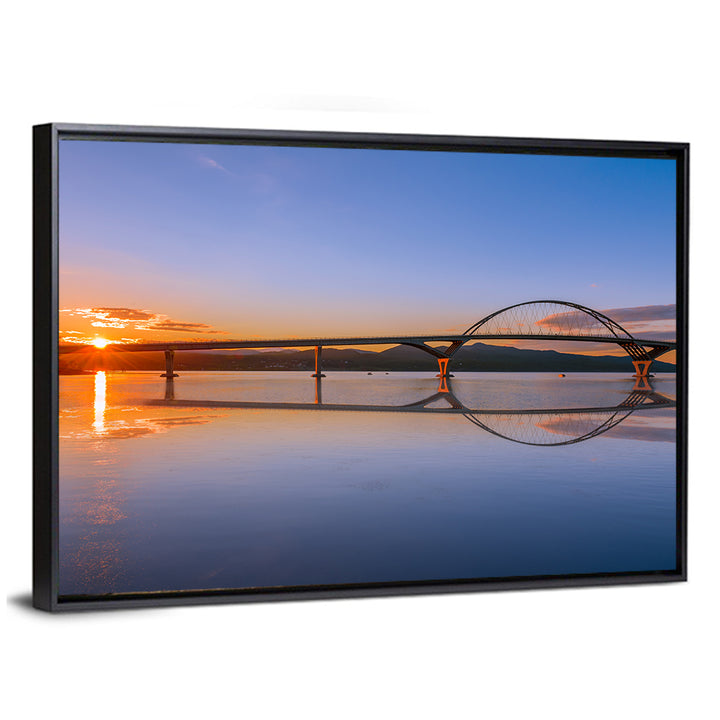 Champlain Bridge at Sunset Wall Art