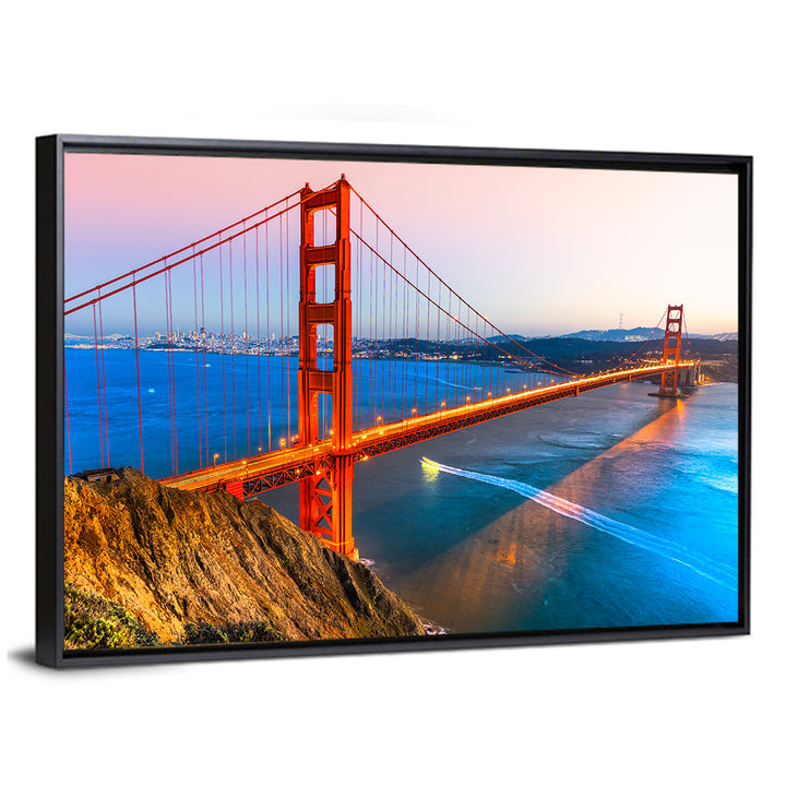 Golden Gate Bridge at Dusk Wall Art