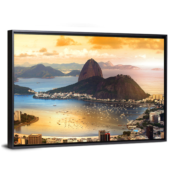 Rio Twilight Over Sugarloaf Mountain Wall Art