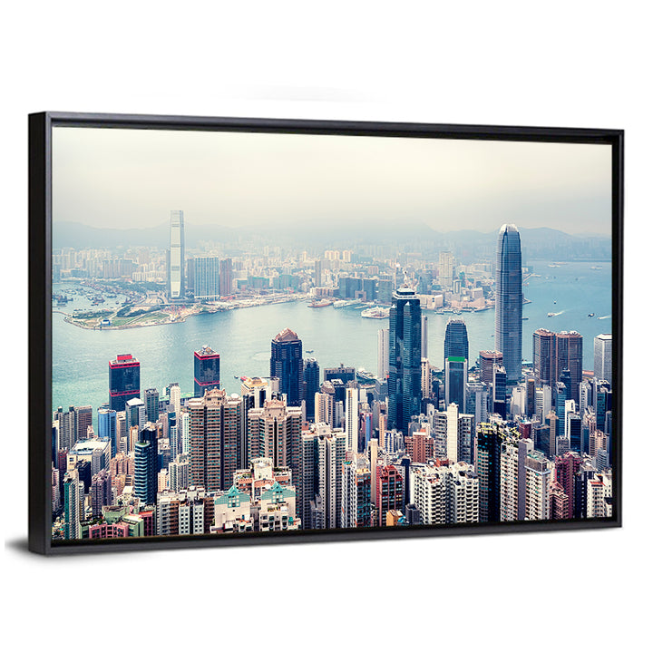 Victoria Harbour Hong Kong Skyline Wall Art