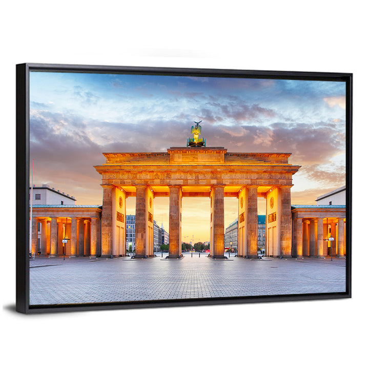 Brandenburg Gate at Night Wall Art