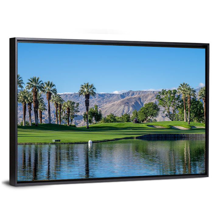 Palm Desert Golf Course with Lake Wall Art