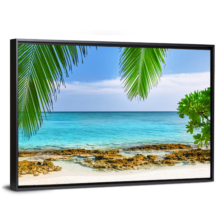Tropical Island in Maldives Wall Art