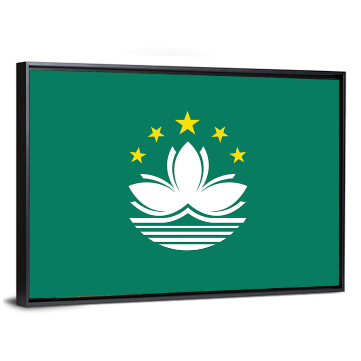 Macau Flag Emblem Wall Art