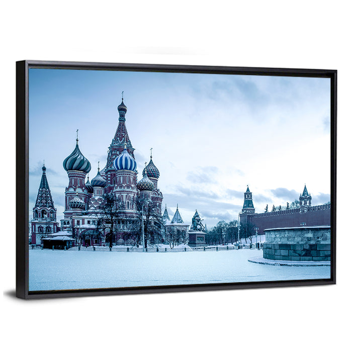 Saint Basil's Cathedral, Moscow Wall Art as a framed canvas