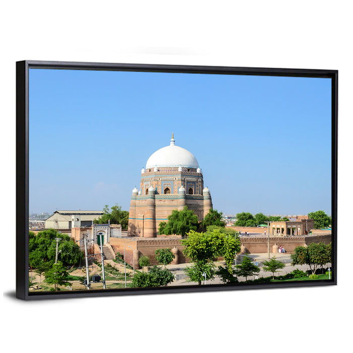 Shah Rukn-e-alam Tomb, Multan Wall Art as a framed canvas