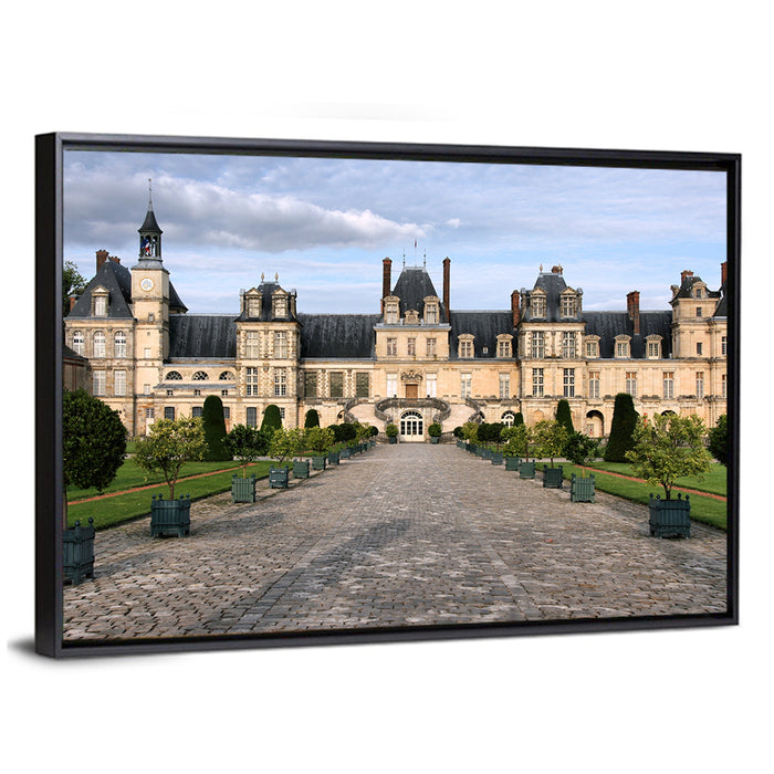 Palace of Fontainebleau, France Wall Art as a framed canvas