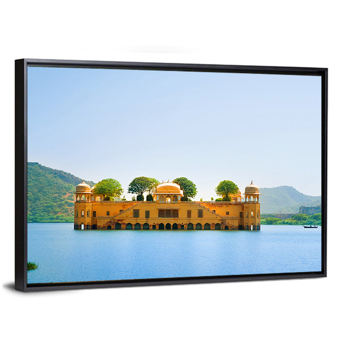 Jal Mahal, Jaipur Wall Art as a framed canvas