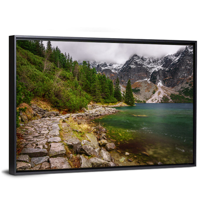 Morskie Oko, High Tatras Wall Art as a framed canvas
