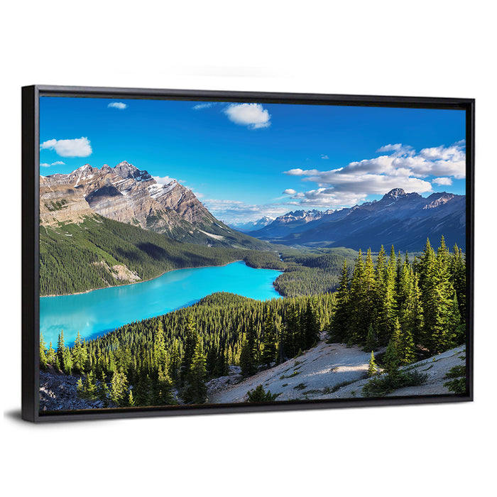 Peyto Lake, Banff National Park Wall Art as a framed canvas